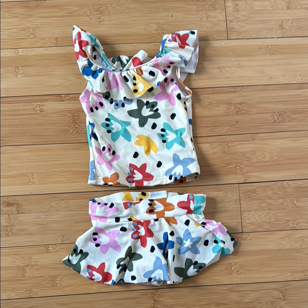 Hanna Andersson 2T floral swimsuit